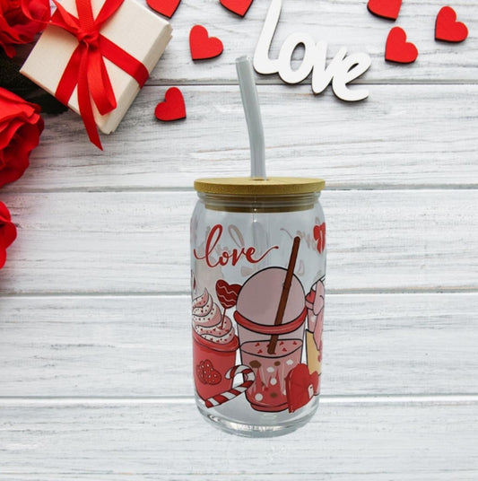 Pink love cup -16 Oz