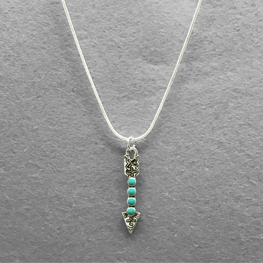 Turquoise arrow necklace