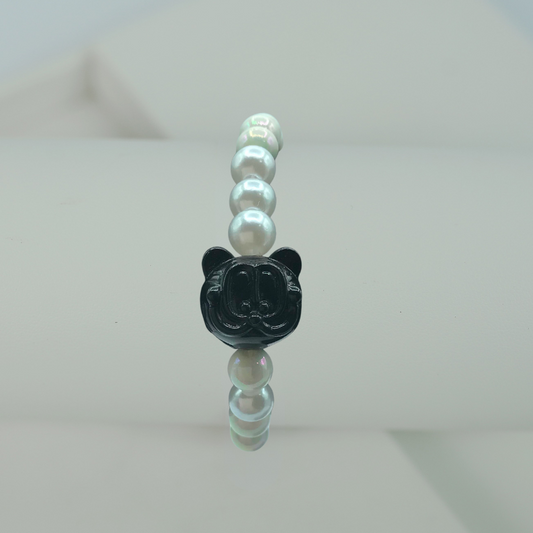 pearl smiling cat bracelet