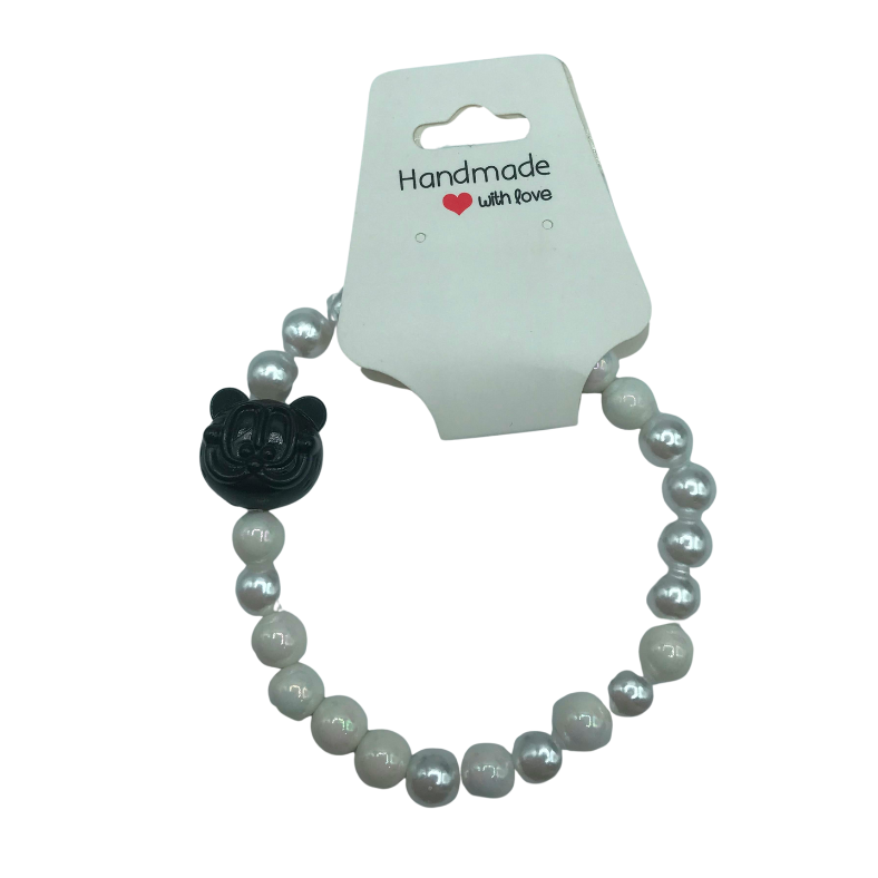 pearl smiling cat bracelet