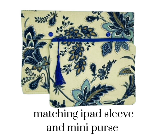 Matching ipad sleeve and purse