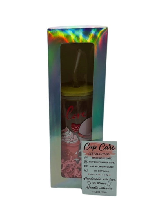 Pink love cup -16 Oz