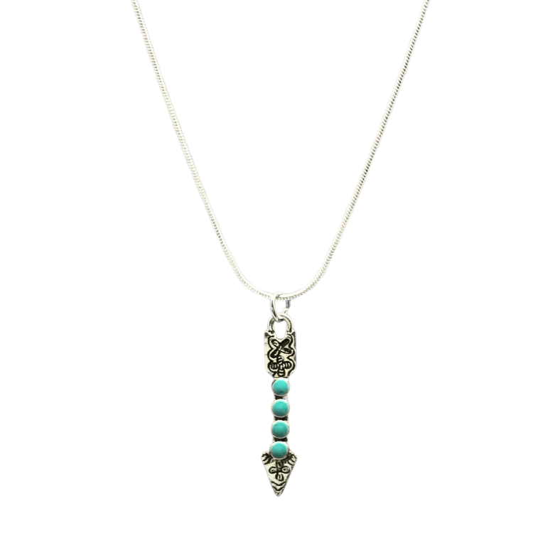 Turquoise arrow necklace