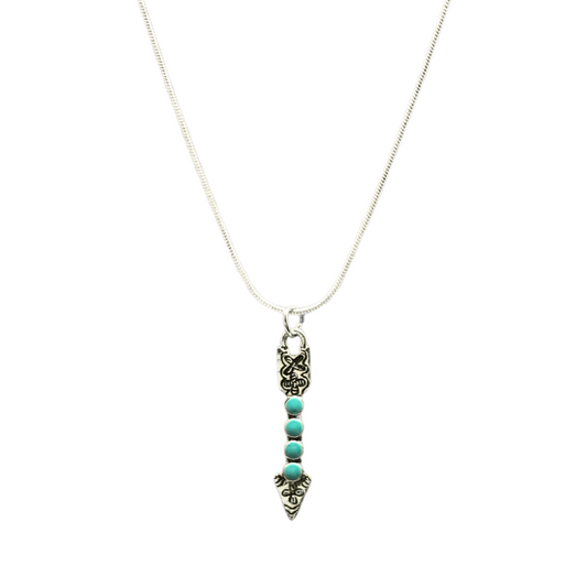 Turquoise arrow necklace