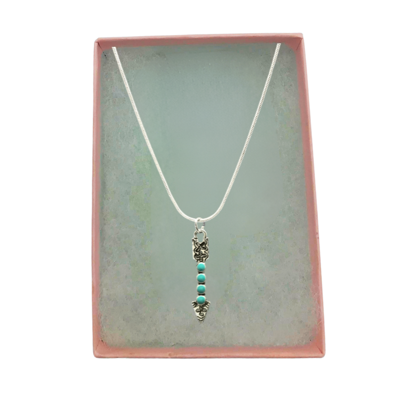 Turquoise arrow necklace