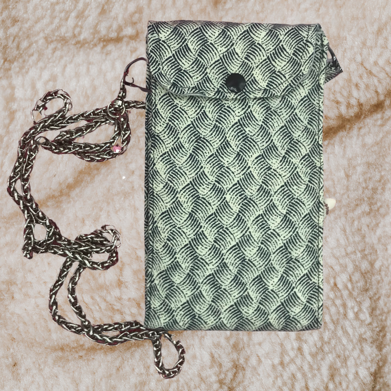 Monochrome Wave Crossbody