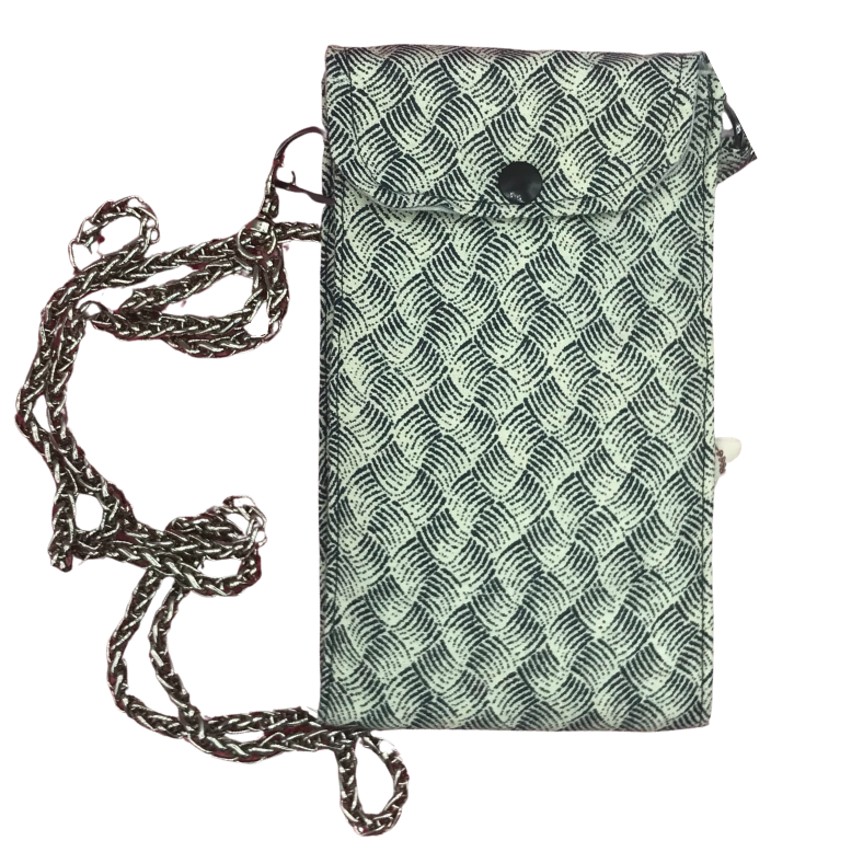 Monochrome Wave Crossbody