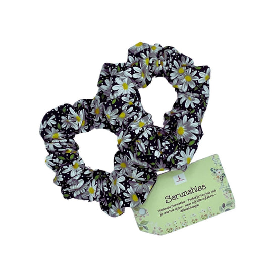 2 pack daisy scrunchies
