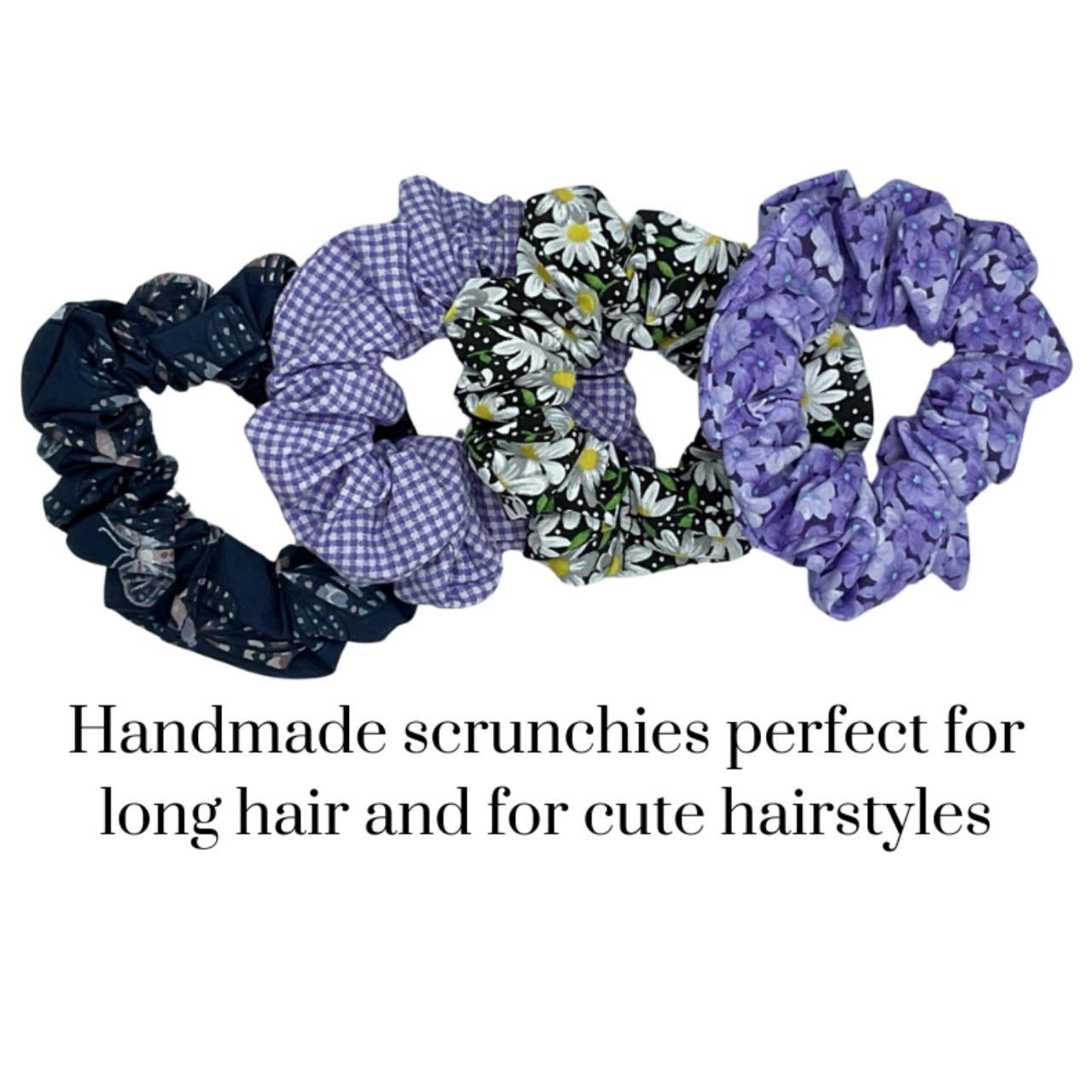 2-pack purple scrunchies