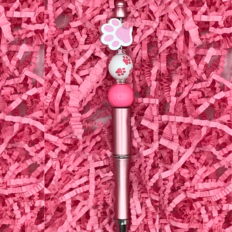 Pink Paw print pen