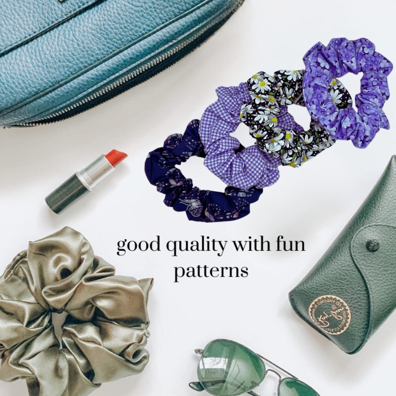 2-pack purple scrunchies