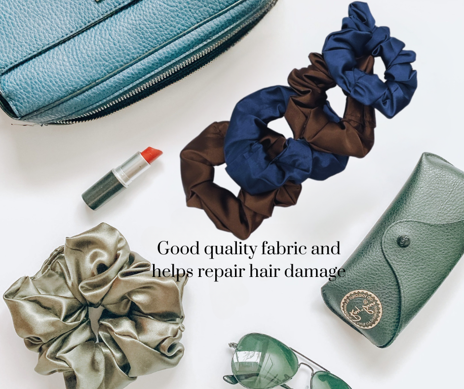 2 pack silky scrunchies