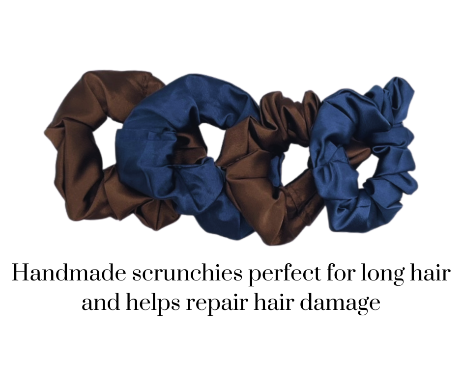 2 pack silky scrunchies