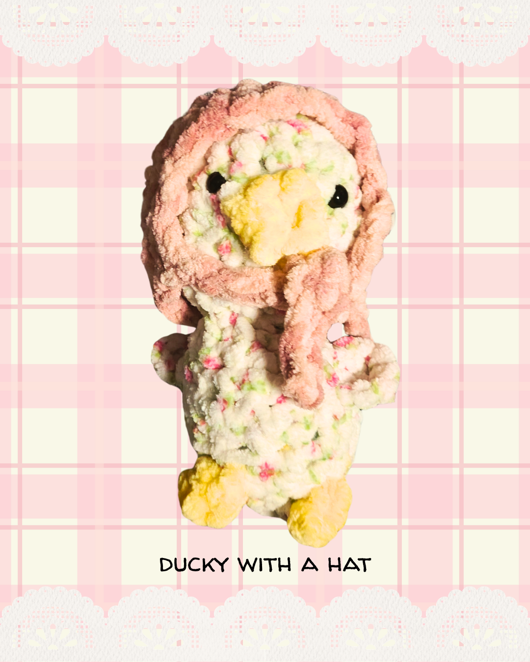 Spring ducky with a cute bucket hat
