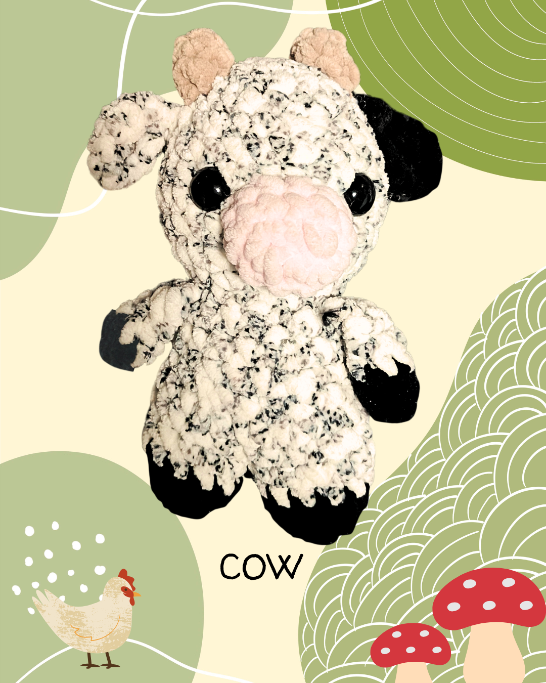 Crochet cow